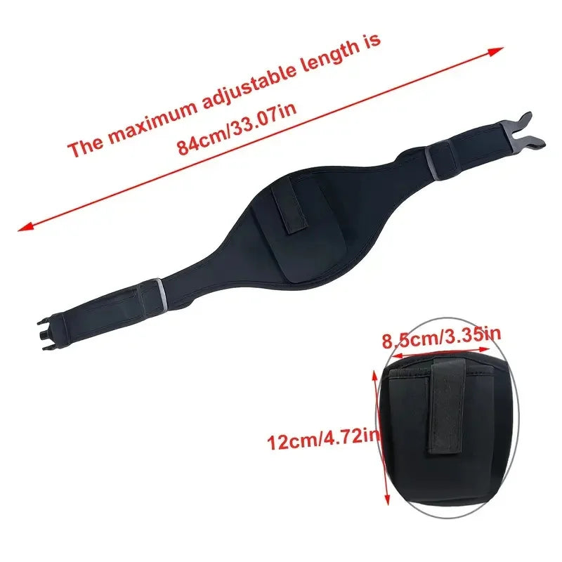 Adjustable Mic Belt with Hands-Free Mic Holder - Secure Waist Carrier Pouch for Fitness Instructors,Public Speakers,Performancer
