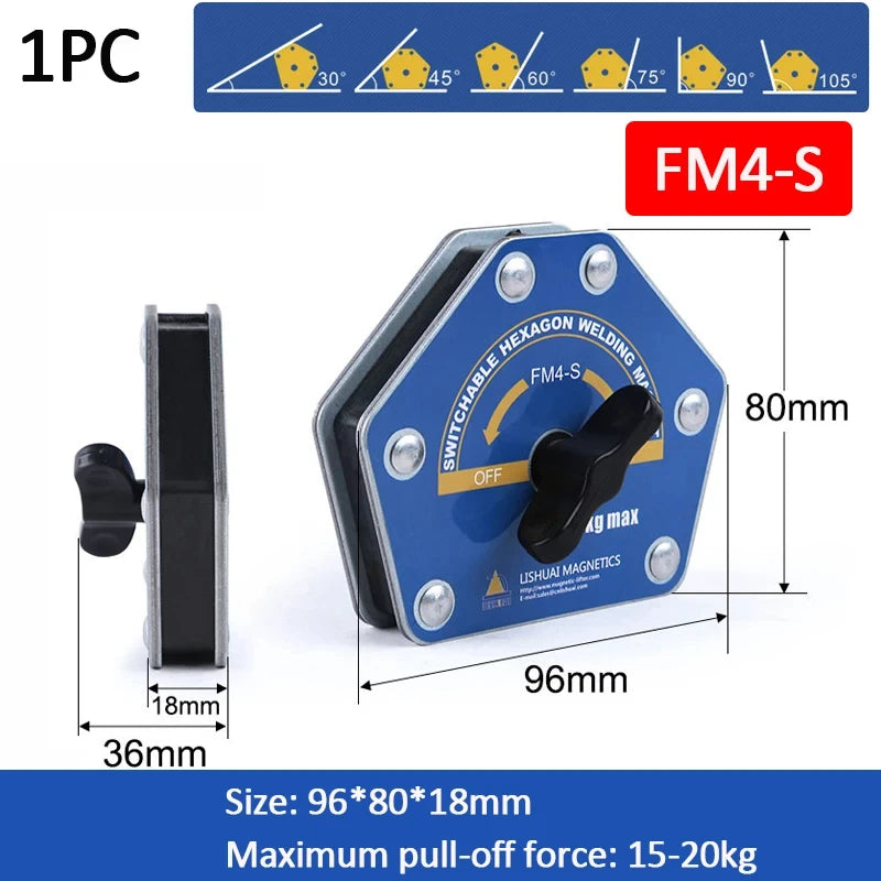 Magnetic Welding Holders 45° 90° 135° Multi-angle Solder Arrow Magnet Weld Positioner Locator Holding Auxiliary Locator Tools