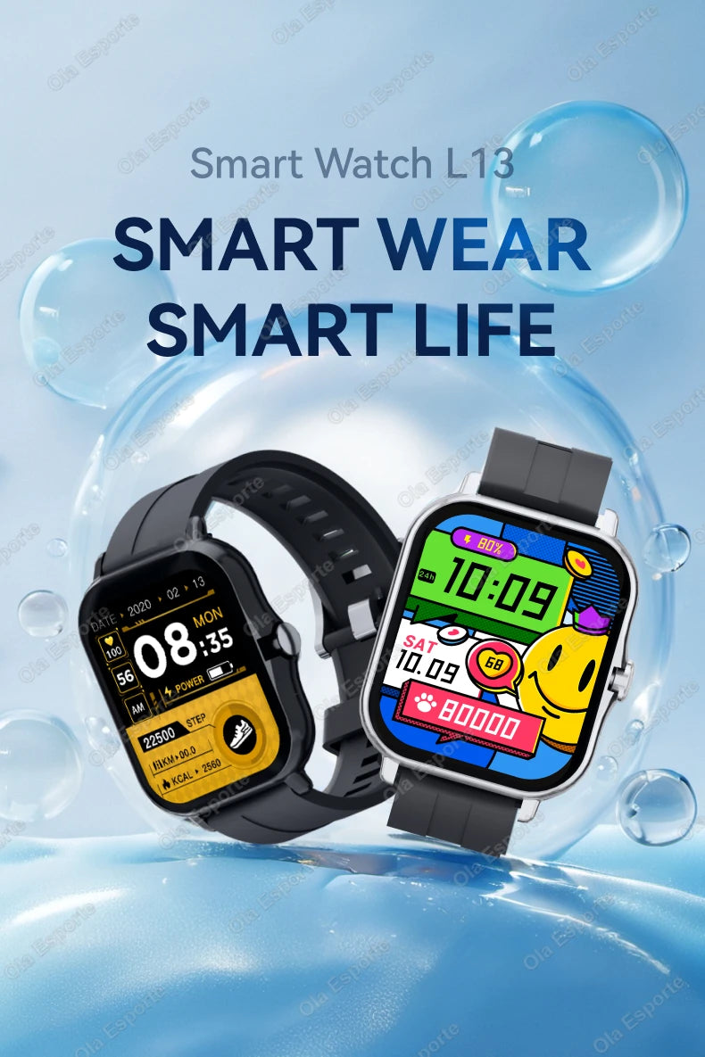 2024 New Smart Watch For Men Women Gift HD Screen Sport Fitness Health Monitoring Watches BT Call Digital smartwatch Wristwatch