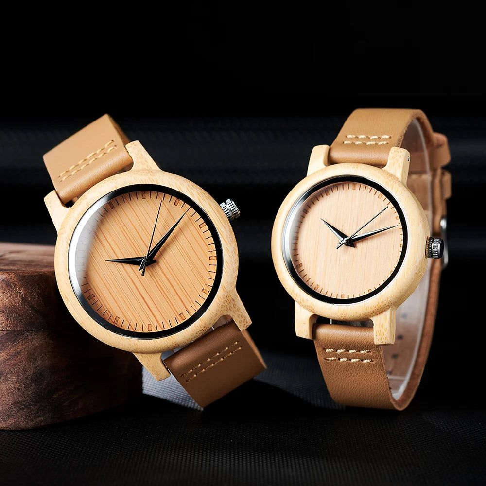 BOBO BIRD Wood Watch for Men and Women Unisex Lightweight Handcrafted Wooden Watches Limited Time Offer Customized