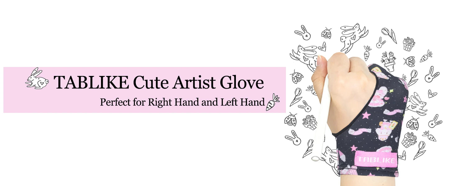 Three-layer Non-slip Glove for iPad/Graphics Drawing Tablet HUION /WACOM/XP-PEN, Drawing Glove for sketching Paiting Art Student