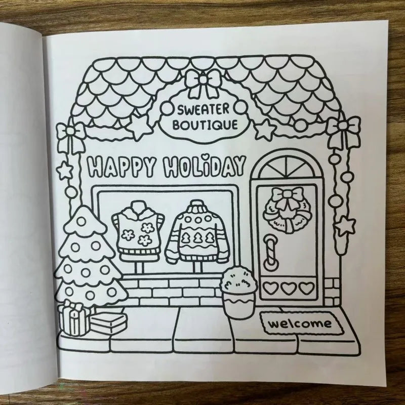 Best-selling cute coloring book for adults and teenagers, a comfortable and relaxing time coloring book