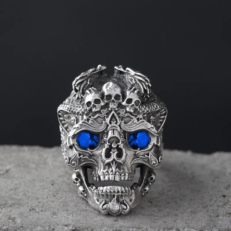 Best Sellers! Rock Gothic Skull Head Ring, Male Gift
