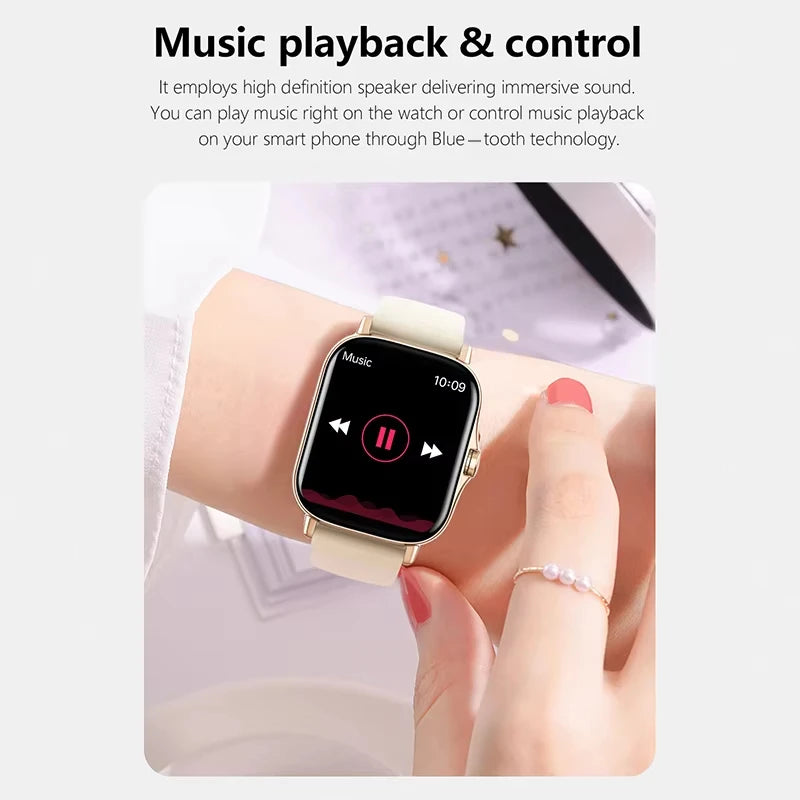 KESHUYOU New Smart Watch Bluetooth Call Answer Text Alerts Heart Rate Monitoring Smartwatch Men Women Holiday Gift