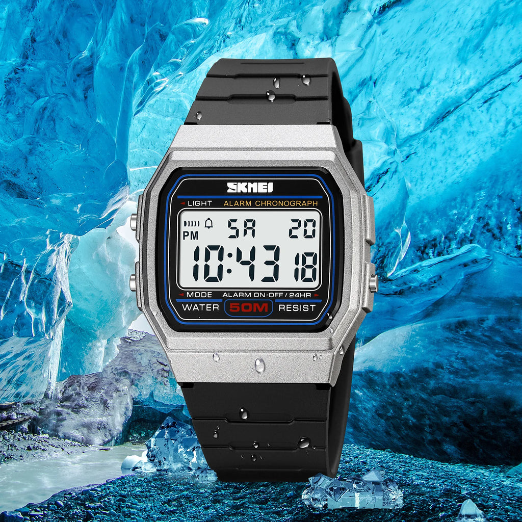 SKMEI 2042 Military Clock reloj hombre Digital Sport Watches  Mens Outdoors 5Bar Waterproof Chrono Date Week Men Wristwatches