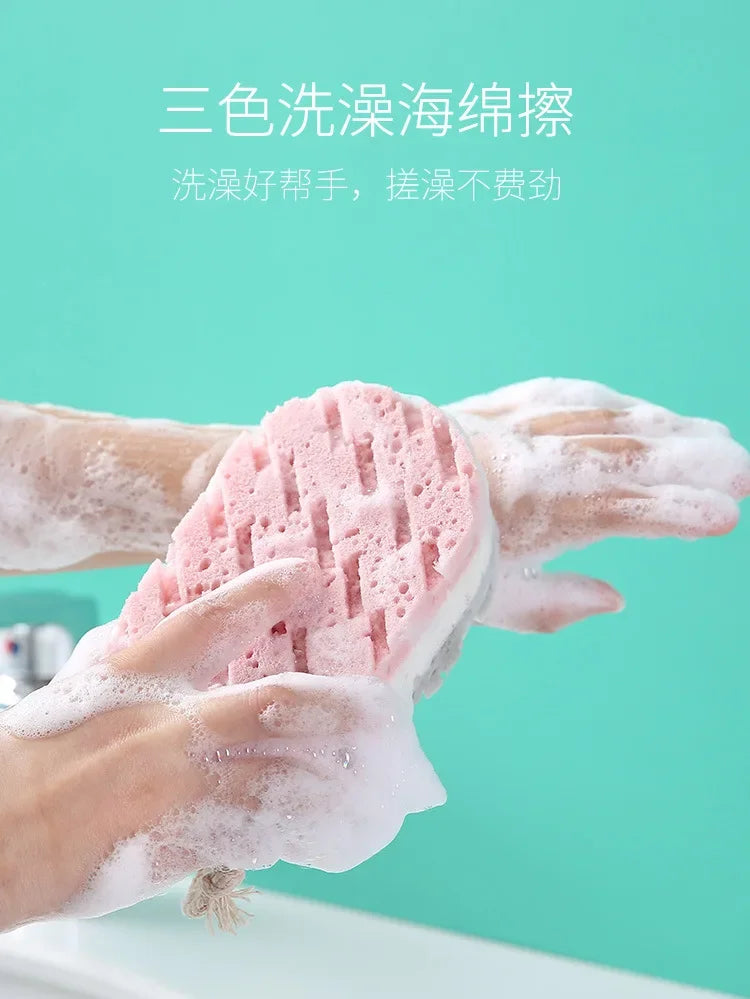 Soft Bath Sponge Body Scrub Bast Wisp Massage Brush Body Washcloth Skin Scrubber Relax Exfoliating Skincare Shower Accessories