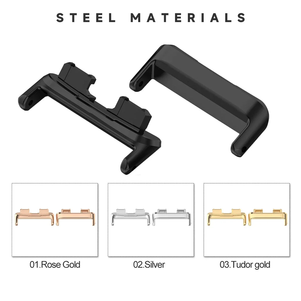 1Pair Adapter For Huawei Band 9 8 Watchband Strap Connector Bracelet 316L Stainless Steel Band8 Band9 Replacement Accessories