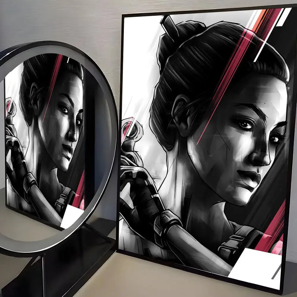 Game R-Rainbow Six Siege Poster Modern Aesthetic Canvas Wall Art Poster Cool Room Stuff Bedroom Decor