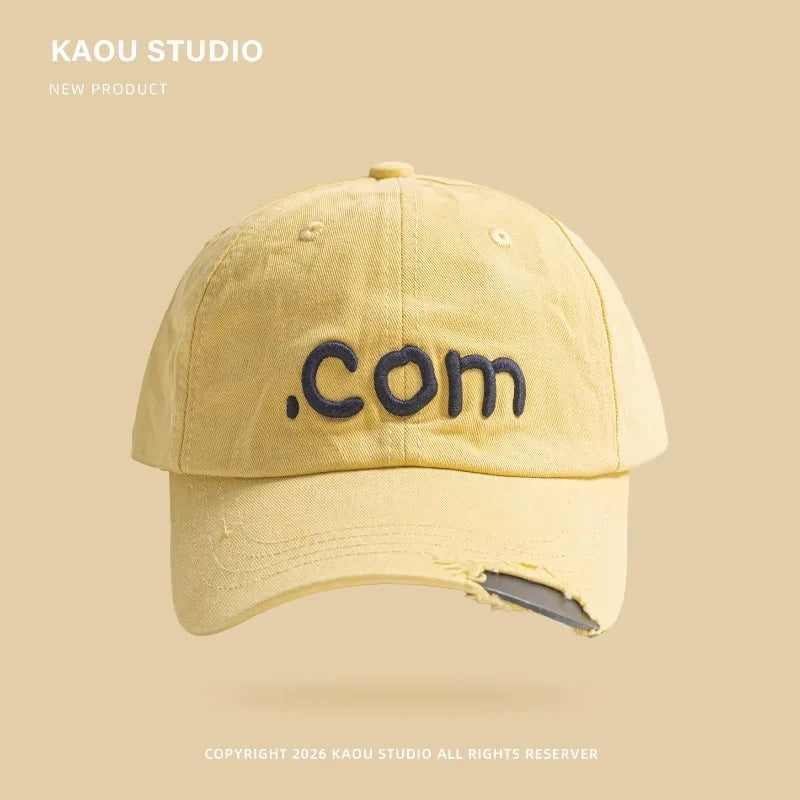 Hats for Women Spring and Summer Outdoor Travel Sun Protection Versatile Fashion Letter Embroidery Hip Hop Baseball Caps for Men
