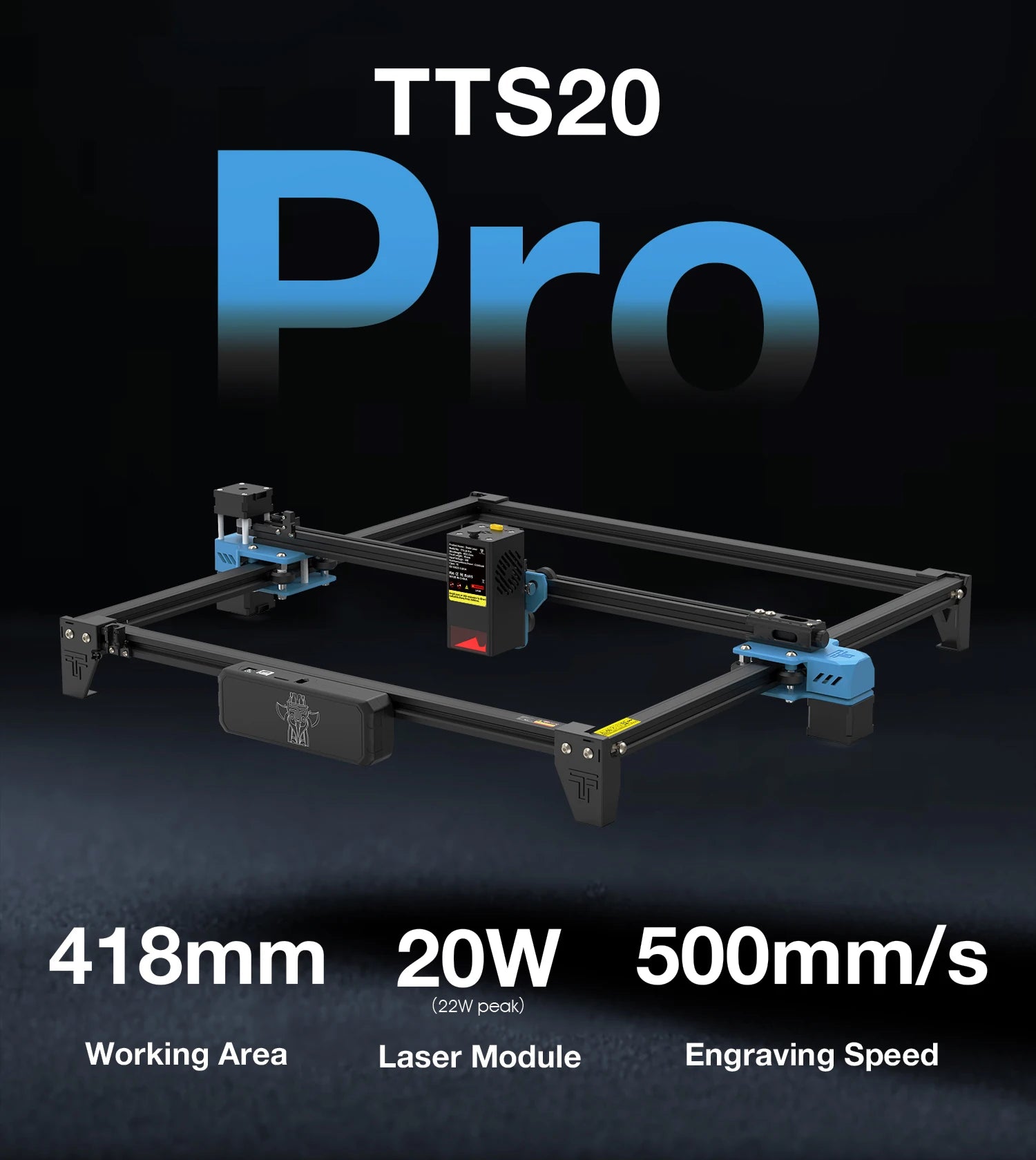 Twotrees TTS-20 pro Laser Engraving Machine ESP32 Master Control Multiple Materials DIY Wood Laser Engraver Cutting Machines