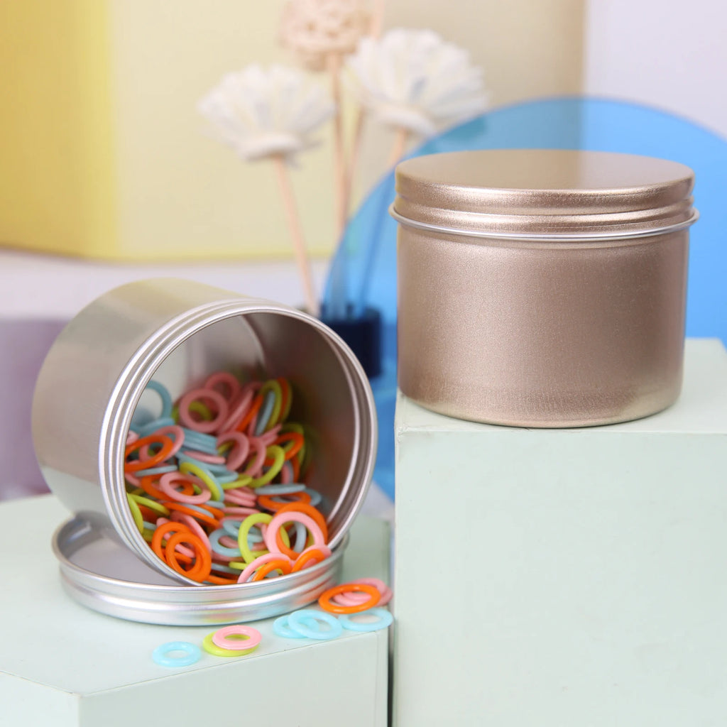 1pc Luxury Portable Jar 100ml 65*50mm Sealed Lip Aluminum Box Round Container Tins Empty Cosmetic Cream DIY Salves Beauty Tool