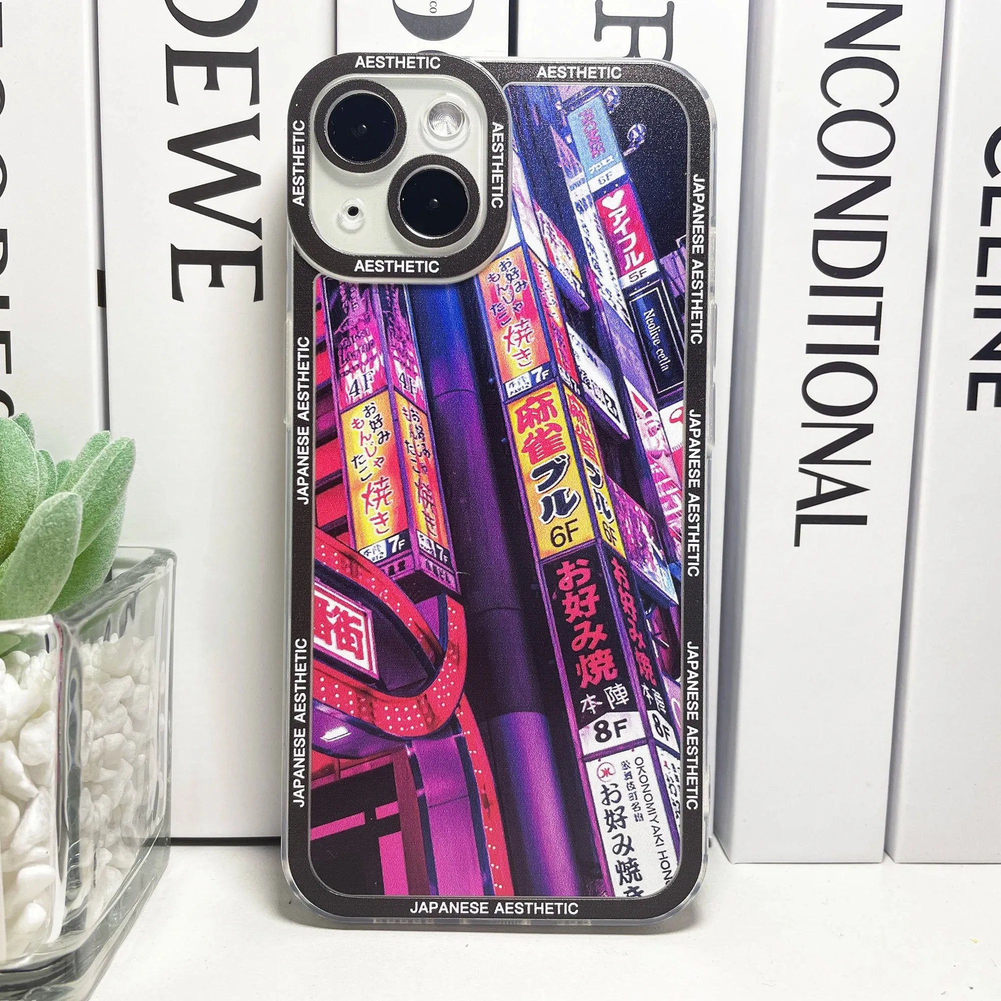 Japanese Aesthetic Tokyo Neon Lights City Street Phone Case For Samsung Galaxy S10 S20 S21 S22 S23 S24 FE Plus Ultra Note 20