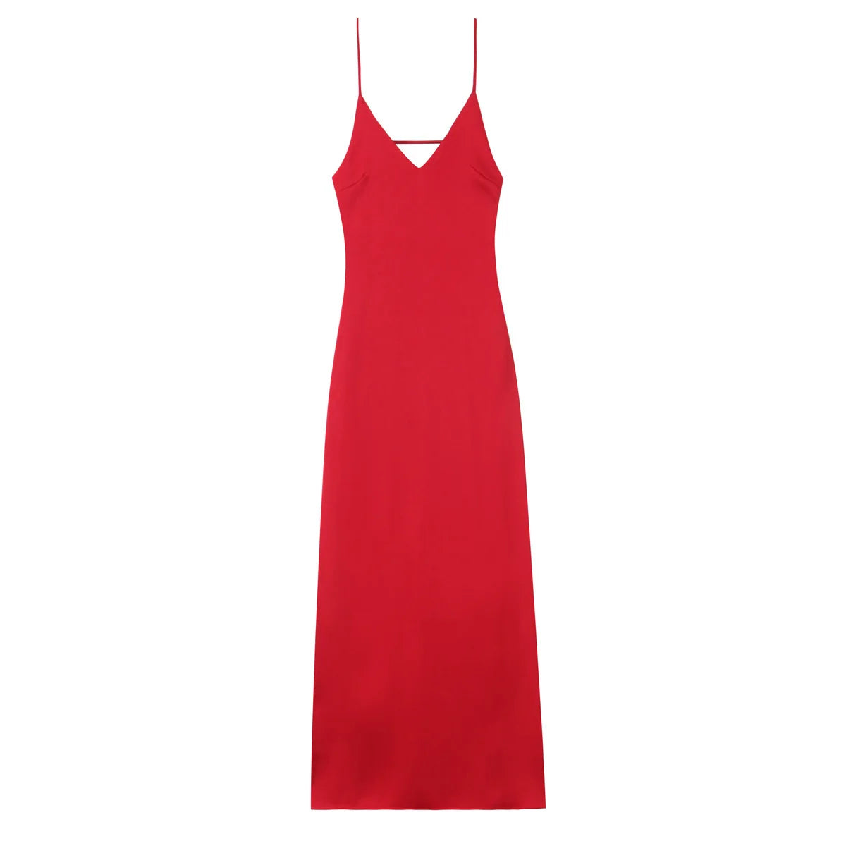 HH Summer Women Pink Stain V-Neck Sling Dress Elegant Sleeveless Loose Beach Long Dress Chic Lady Party Daily Dresses