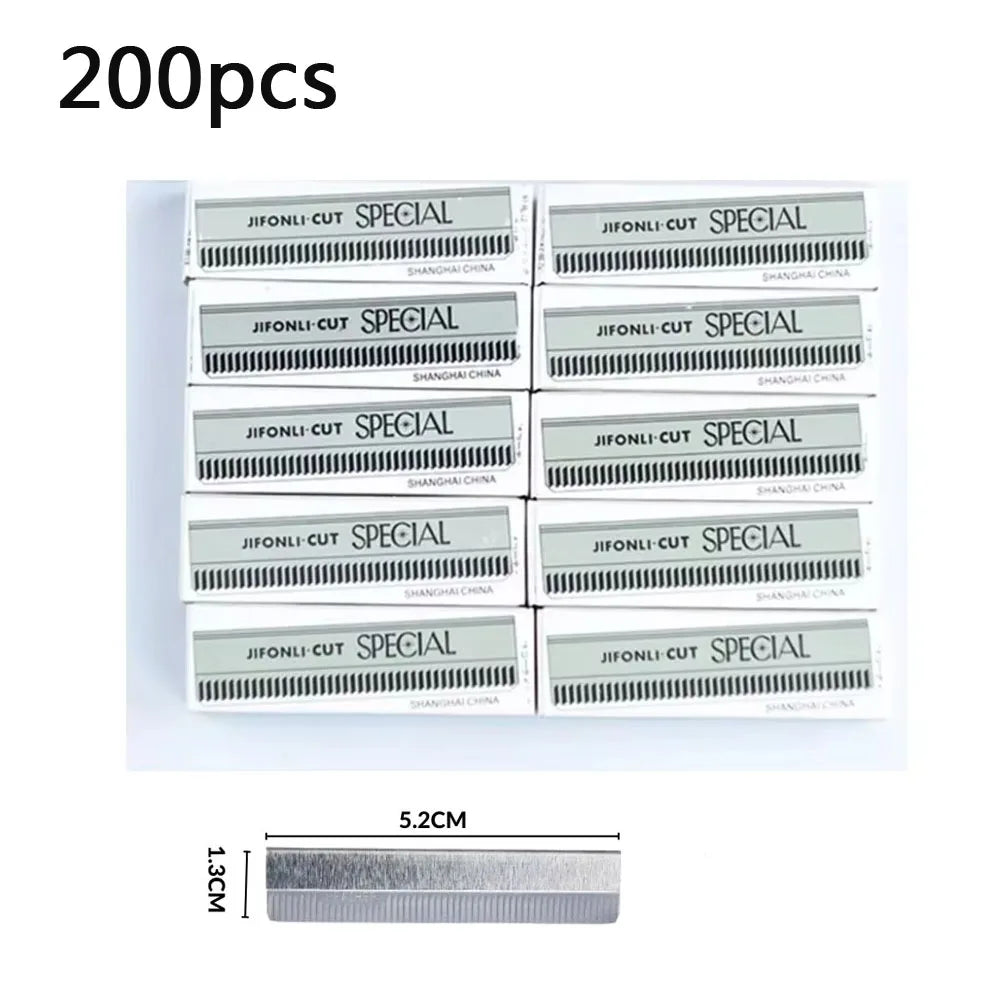 Microblading Eyebrow Knives 50/100pcs Stainless Steel Eyebrow Trimmer Razor Blade for Permanent Makeup Brow Tattoo Beauty Tool