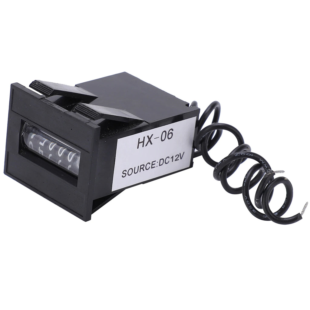6 Digits Electronic Counter Electromagnetic Counter 6 Digits Electronic Industrial Totalizer with No Clear Function HX‑06