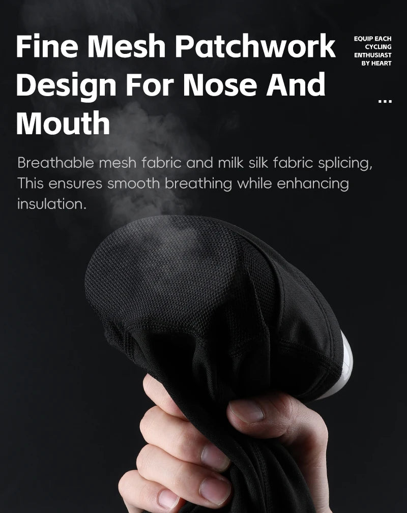 WEST BIKING Winter Warm Cycling Cap Windproof Thermal Bicycle Motorcycle Balaclava Men Women Running Skiing Scarf Full Face Mask