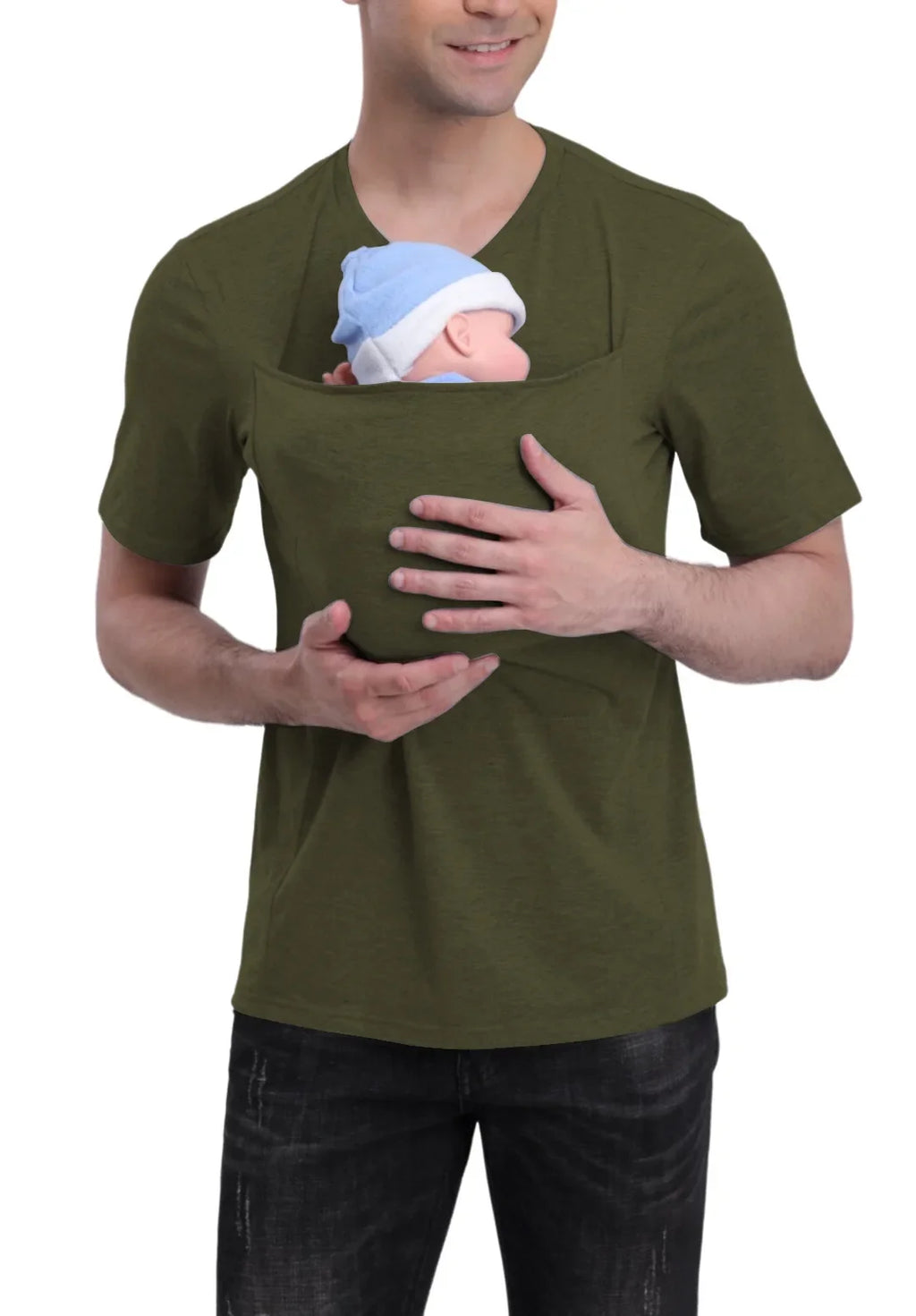 Summer Shirt Kangaroo Dad Mom Multifunctional Clothes Soothing Shirts T-Shirt Vest Parent-Child  tshirt