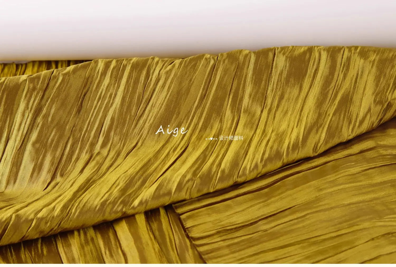 Irregular Pleated Fabric Glossy By Meters for Dress Skirt Shirt Windbreaker Diy Sewing Designer Cloth Soft Comfortable Plain Red