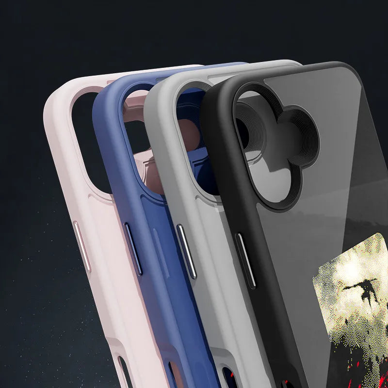 DIY Smart Eink Phone Case for iPhone 16 15 14 13 12 11 Pro Max NFC Ink Screen Phone Full Coverage Comprehensive Protection
