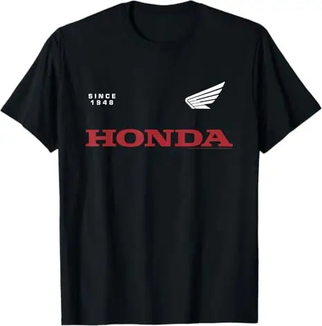 Honda Trendy Hot Items 2026 T Shirt Men Summer Cotton Tees Moto Racing Graphic T Vintage Tops Male Style Clothing Hot Sale