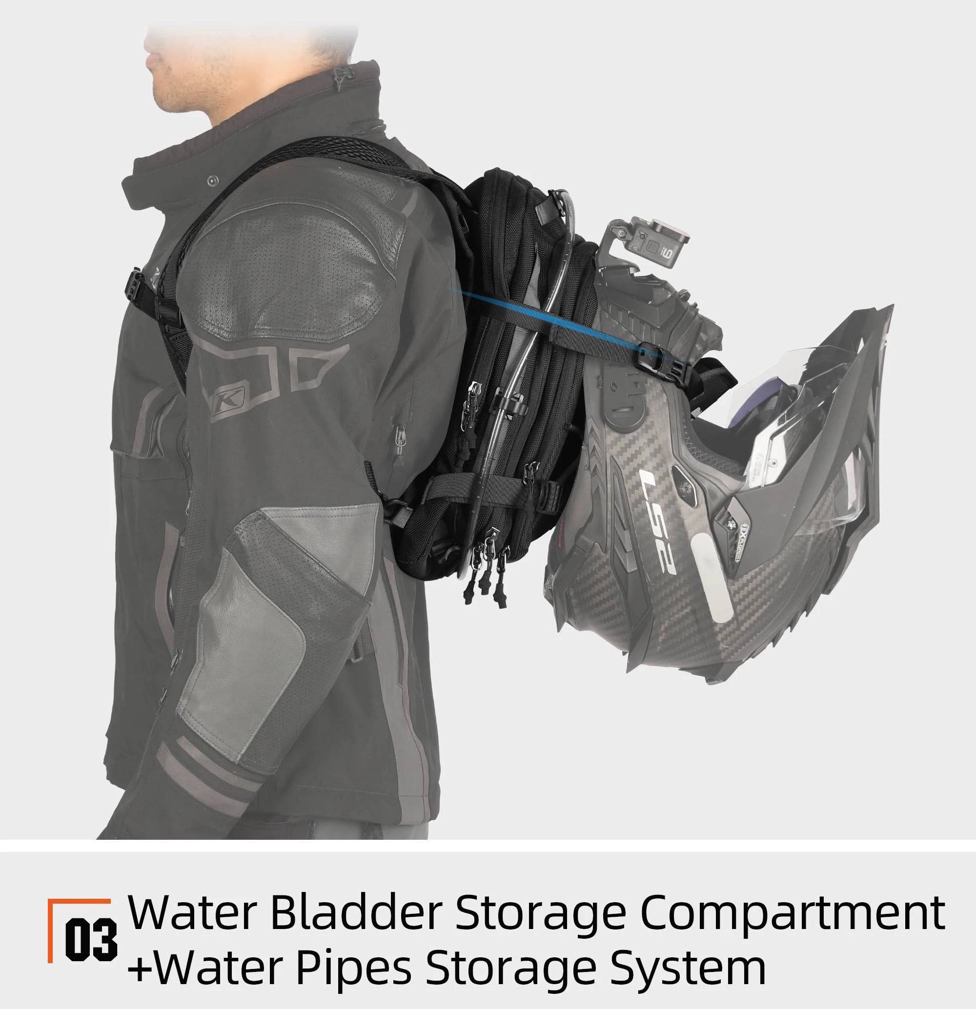 Rhinowalk Motorcycle Tank Bag 9L Waterproof With 1.5L Water Bag Motorcycle Backpack With Rain cover Multi-function Laggage Bag