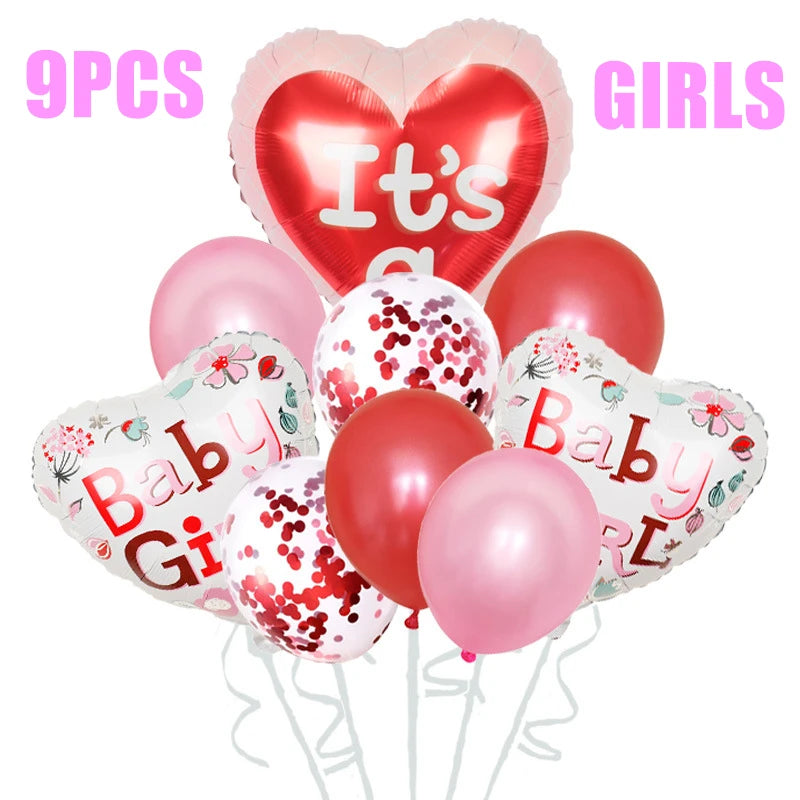 Baby Shower Boy or Girl Balloons Gender Reveal Party Decorations  Baby Boy Shower Decor