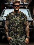 Camouflage 3d Print T-shirt Men Women Fashion Short Sleeve Oversized T shirt Outdoor Sportwear Tops Tees Men Clothes Gym Fitness
