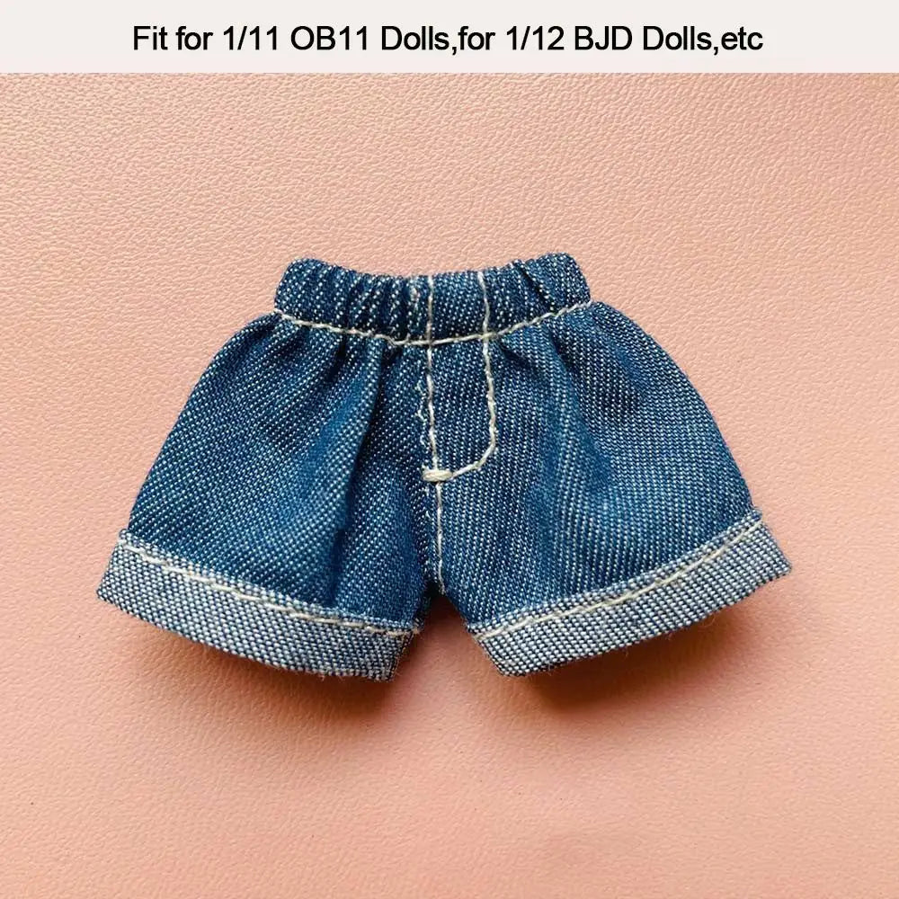 Fashion  Accessories For 1/11OB11 Dolls Dolls Wear Shorts Handmade  Shorts  Clothes  Jeans Shorts