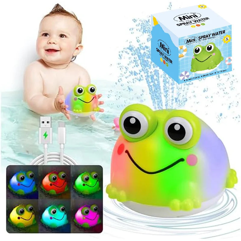 Baby Bath Toys Toddler Bath Toys for Kids Light Up Whale Bath Toys Sprinkler Pool Water Table Infant Toys Bathtub Fountain Toy