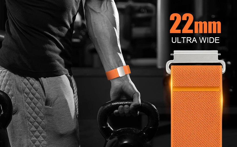 Magnetic band for redmi watch 5 Active/5 Lite strap nylon correa amazfit bip 6/5/helio/Balance 2/GTR 4 3 2/22mm watch straps