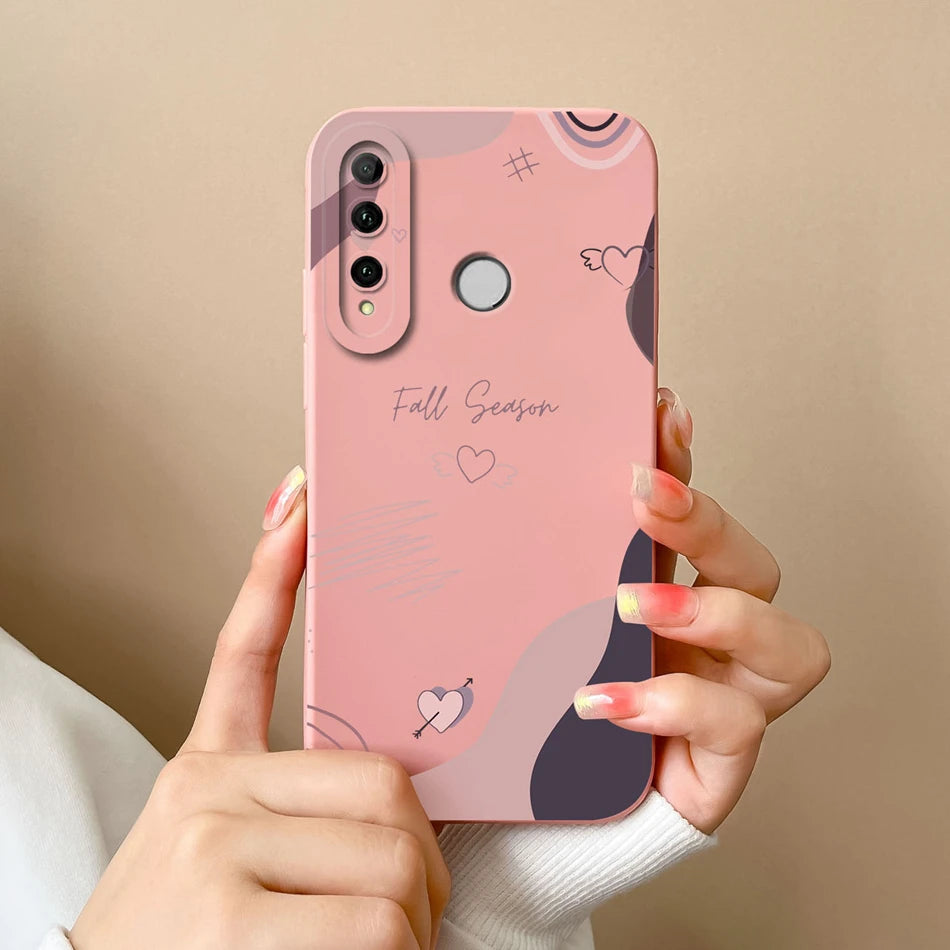 For Honor 10i Phone Case Butterfly Cat Soft Liquid Silicone Camera Protection Cover For Huawei Honor 10 i Model HRY-LX1T Fundas