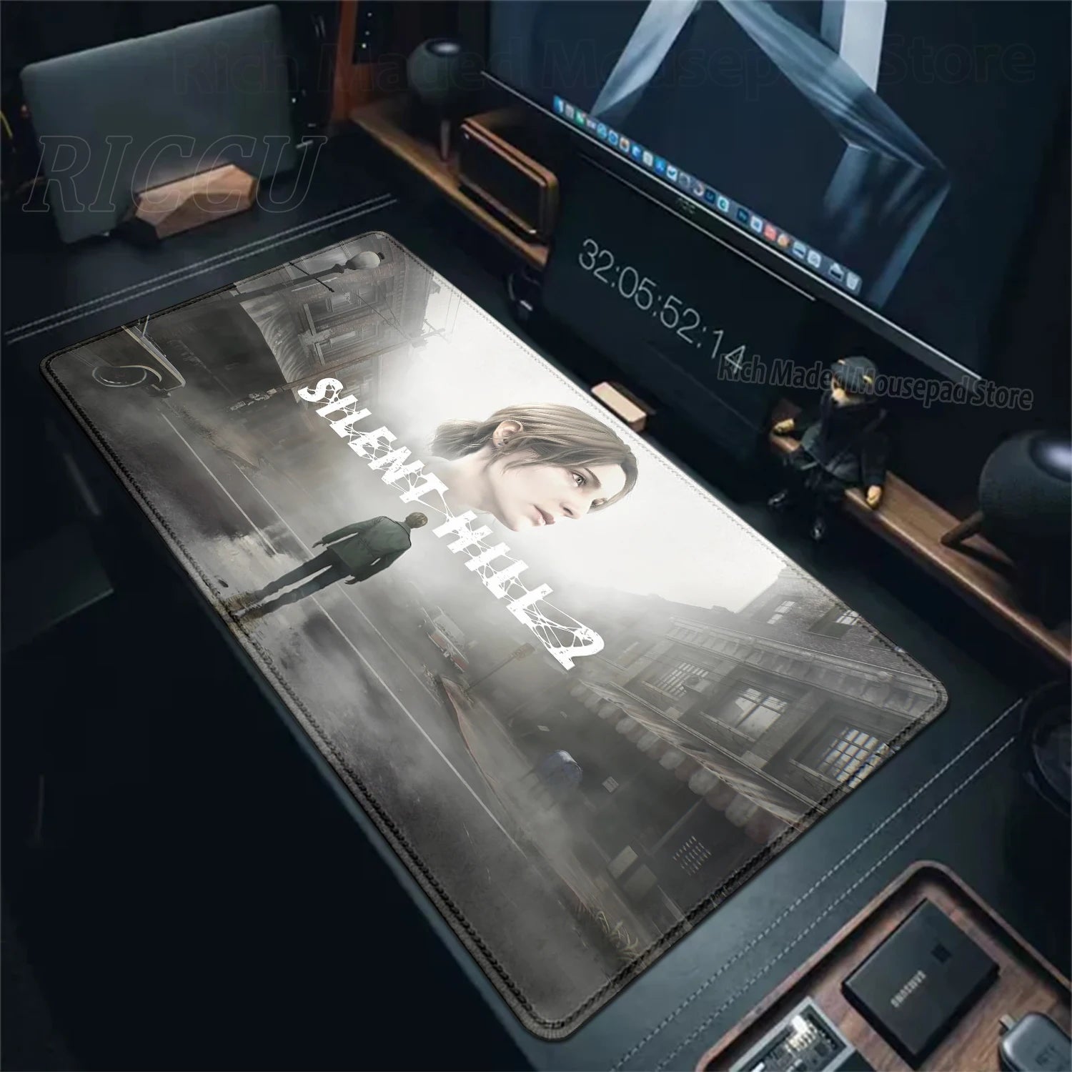 Game S_silent Hill Mouse Pad Large Gaming Extended Mat Gamer PC Mousepad Compute Keyboard Mousemat XXL Carpet Laptop accessories