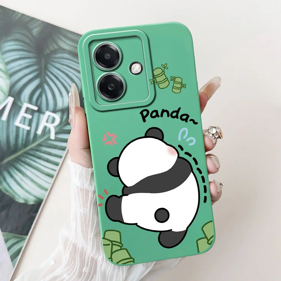 For Funda OPPO A3 A3x 4G Case 2024 Cute Panda Rabbit Soft Silicone Candy Painted Phone Covers For OPPO A40 5G OPPOA3 A 3x Bumper