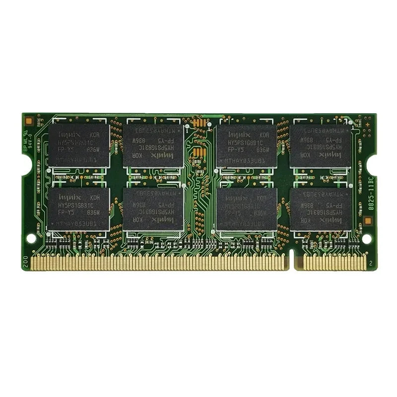 DDR2 2GB Laptop Memories Ram PC2 1.2V 5300 6400 200Pin 533 667 800Mhz 2RX8 16Chips CL6 Notebook Non-ECC Sodimm Memory Ram