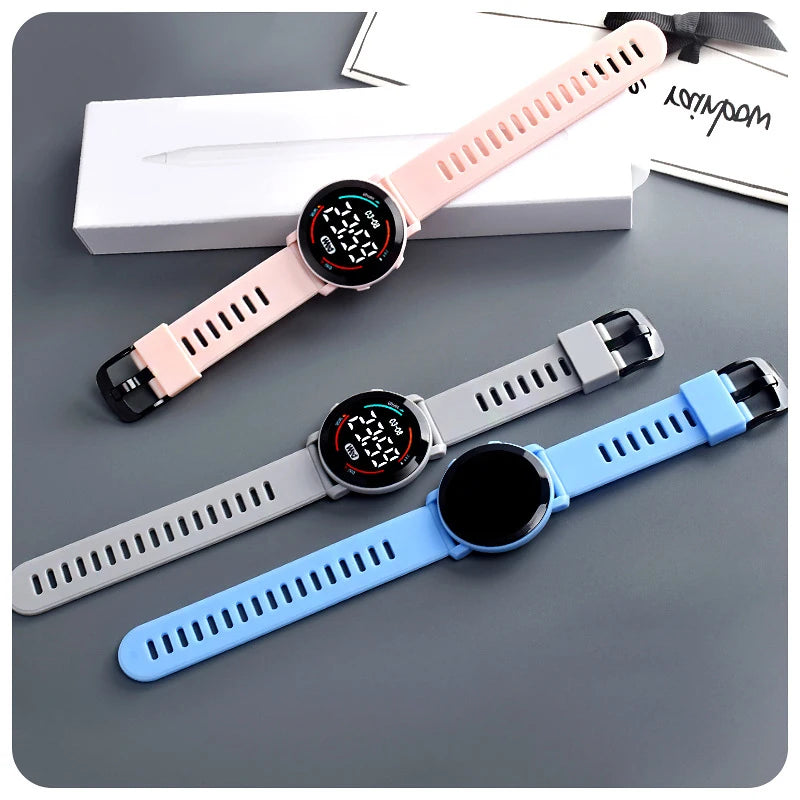 LED Digital Kids Watches Luminous Waterproof Sport Children Watch Silicone Strap Electronic Wrist Watch For Boys Gril reloj niño