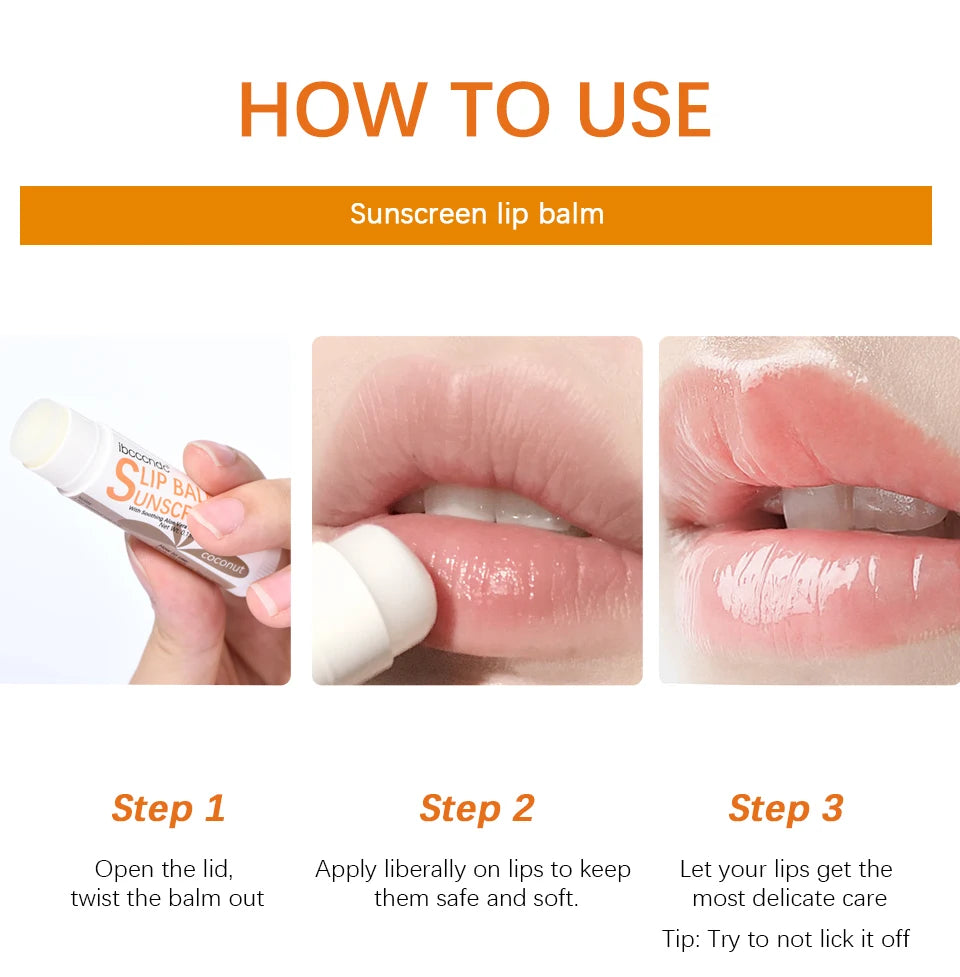 Sunscreen Lip Balm SPF30 UV Protection Moisturizing Hydrating Lip Balm Moisturizes Repairs Chapped Lips Lipstick Lip Care Makeup