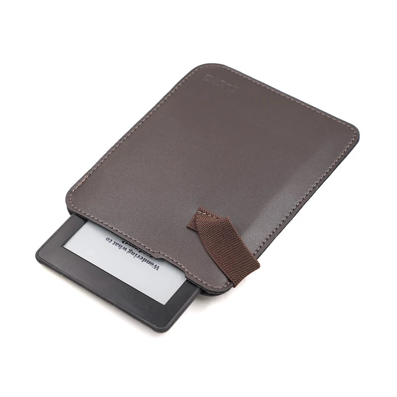 Anti falling style super slim sleeve pouch cover,microfiber leather E-Book sleeve case for Kobo glo HD 6"