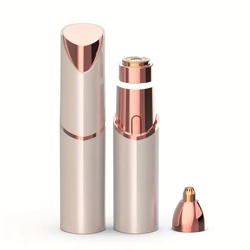 USB charging hair removal device, 2-in-1 facial and eyebrow trimmer, women's lipstick shaver, suitable for face, lips, and body
