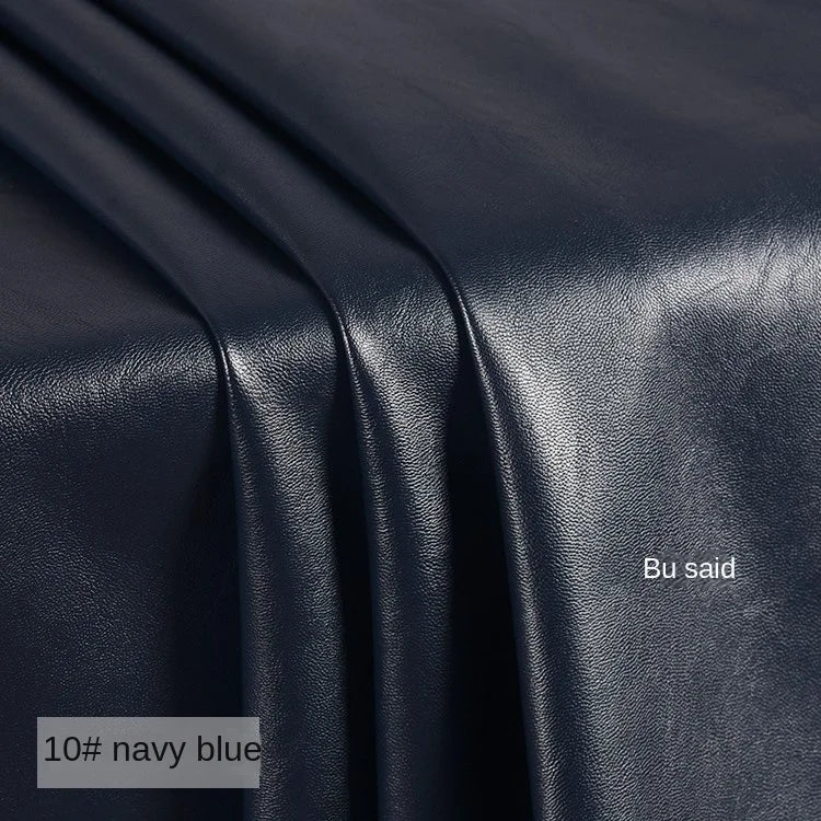 PU Soft Leather Fabric Artificial Leather Waterproof Micro Elastic Clothing Bag Designer Cloth Apparel Diy Sewing