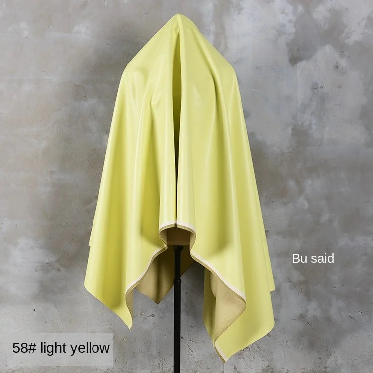 PU Soft Leather Fabric Artificial Leather Waterproof Micro Elastic Clothing Bag Designer Cloth Apparel Diy Sewing