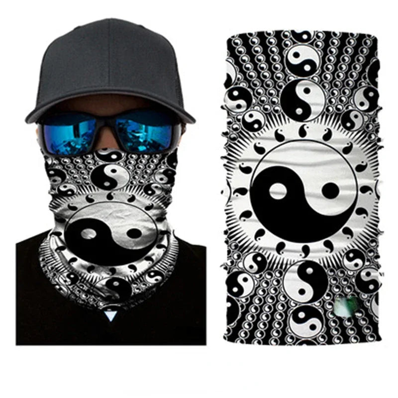 Cool Robot Skull Halloween Mask Scarf Joker Headband Balaclavas Face Mask for Cycling Fishing Ski Motorcycle