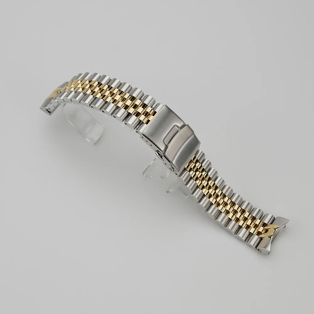 316L Stainless Steel  Coved Head  22mm Solid 5 Link SKX007 Watch Bracelet Band