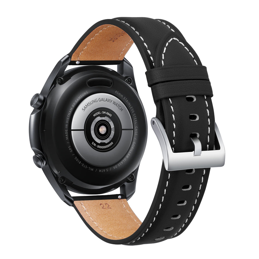 20mm Leather Strap for Samsung Galaxy Watch 3 41 45mm Active 2 Gear S3 22mm Bracelet For Huawei Watch GT2 46mm Replacement Band