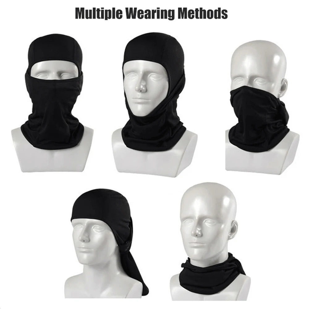 1PC/2Pcs/5Pcs Summer Sunscreen Balaclava Cap Scarf Elasticity Breathable Cycling Full Face Mask Unisex Hiking Fishing Ski Mask