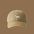 Retro Embroidered Embroidery Baseball Cap Animals Peaked Cap Canvas Baseball Hat Sunscreen Hat Cotton Sun Hat Girl