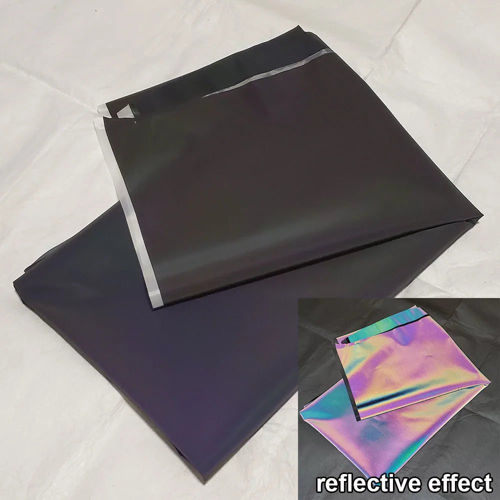 Rainbow Reflective Fabric Colorful High Bright DIY Make For Clothes Garment Designer Cloth Magic Gradient Color
