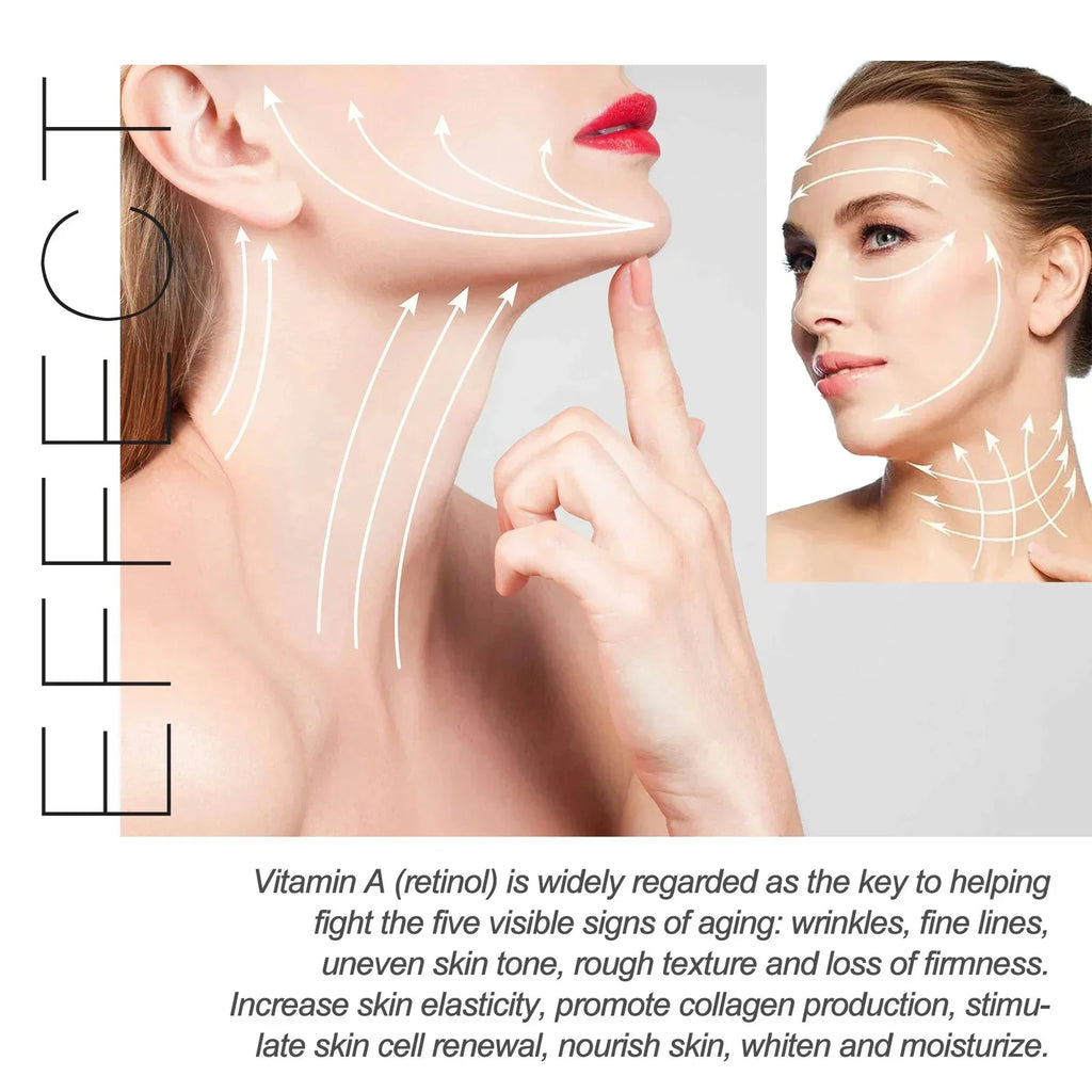 Retinol Wrinkle Removal Facial Kit Instant Firming Enhancement Anti Aging Serum Fading Fine Line Whitening Korean Skincare