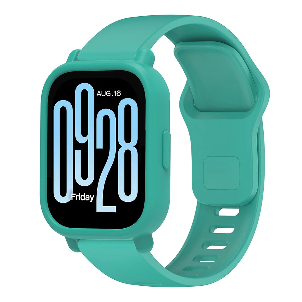 Silicone Strap For Redmi Watch 5 Active Smart Watch Band + Protective Case Shell