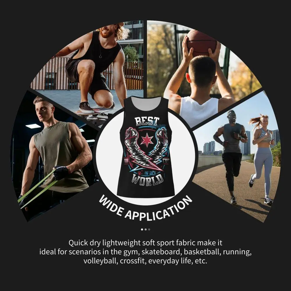 Graphic Wrestling CM Punk Best In The World Workout Tank Tops Sleeveless Shirt Bodybuilding Fitness Gym Compression Vest