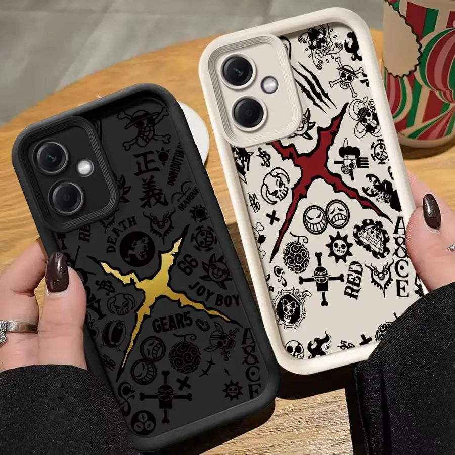 One Pieces Logo TPU Soft Case for Xiaomi Redmi Note 14 Pro Plus 11S 11 13 12 10 12S 10S 11Pro 13Pro+ 12Pro+ 14Pro+